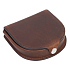 Монетница KLONDIKE Dawson, натуральная кожа в коричневом цвете, 8,5 х 2 х 7,5 см - Фото 4