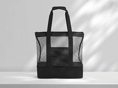 Сумка для шопинга и пляжа Coolmesh с изотермическим отделением внизу (Чёрный)
