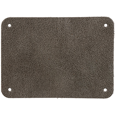 Лейбл кожаный Beta, XL  (Серый)