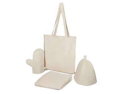 Банный набор с парео Healing Light, женский (Белый) Банный набор с парео Healing Light, женский (Белый)