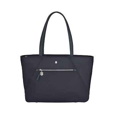 Сумка VICTORINOX Victoria Signature Tote, синяя, нейлон/кожа, 51x15x30 см, 19 л (Синий)