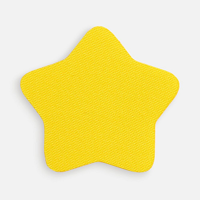 Наклейка тканевая Lunga Bial, M, желтая (Желтый)