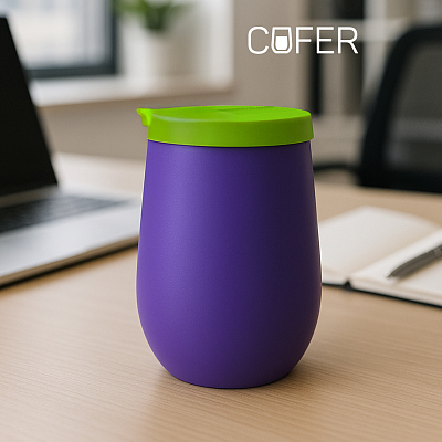 Набор NEO DUO: Кофер софт-тач NEO CO12s с дополнительной крышкой (Фиолетовый c салатовым)