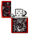 Зажигалка ZIPPO Dragon Tiger Design с покрытием Metallic Red, латунь/сталь, красная, 38x13x57 мм - Фото 4