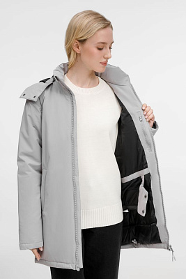 Куртка-парка унисекс Sfera, светло-серая (Серый)