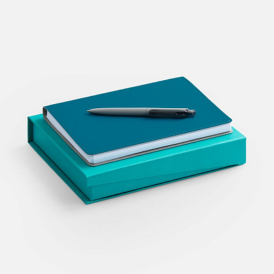 Набор Spring Shall, серый с бирюзовым (Бирюзовый)