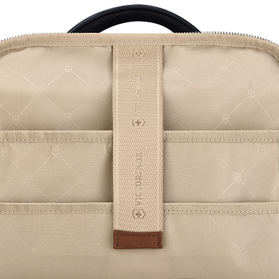 Рюкзак VICTORINOX Victoria Signature Deluxe Backpack, синий, нейлон/кожа, 32x18x39 см