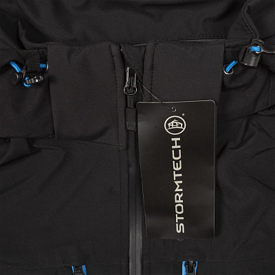 Куртка софтшелл женская Patrol, черная с красным