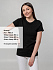 Футболка женская T-bolka Stretch Lady, черная - Фото 4