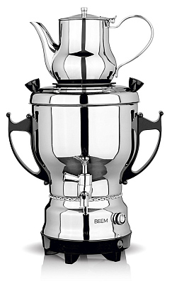 Самовар BEEM модель 2030S, 3 литра (Серебристый)