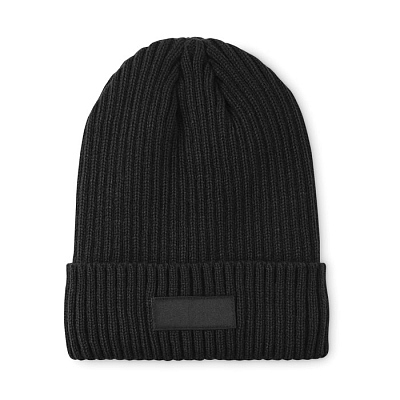 3M knitted beanie with cuff (Чёрный)