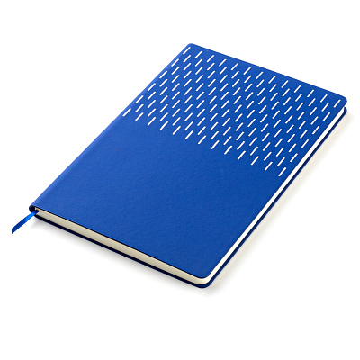 Ежедневник A5 недатированный Esmeralda в мягком переплёте  с серебристым (Синий)