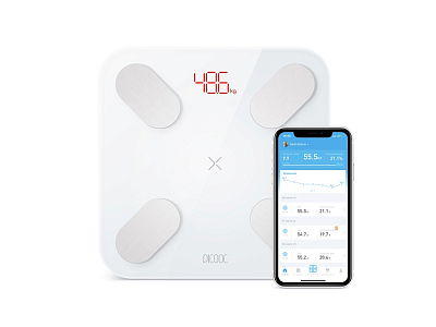 Умные диагностические весы Mini Pro V2 (Белый) Умные диагностические весы Mini Pro V2 (Белый)