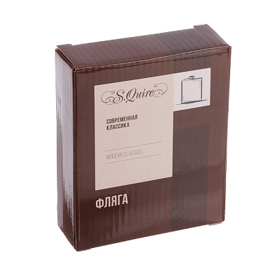 Фляга S.Quire 0,18 л, сталь, серебристая