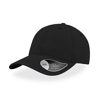 Бейсболка GROOVY, 6 клиньев, металлическая застежка (Чёрный)