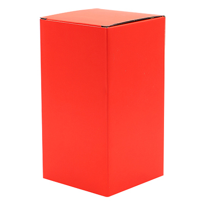 Коробка глянцевая для термокружки Surprise, красная (Красный)