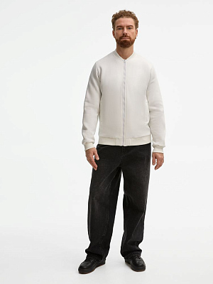 Бомбер унисекс Estado, молочно-белый