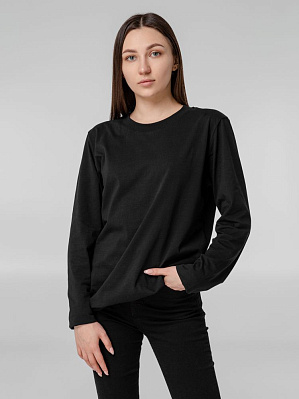 Футболка с длинным рукавом Lehta, белая (Чёрный)