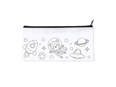 Пенал SOLAZ с рисунком-раскраской