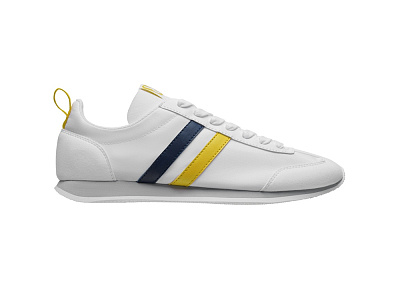 Кроссовки Nadal, унисекс (Белый, желтый, синий нэйви)