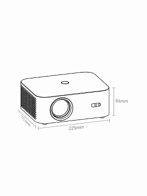 Портативный проектор Wanbo Projector X2 Max, темно-синий