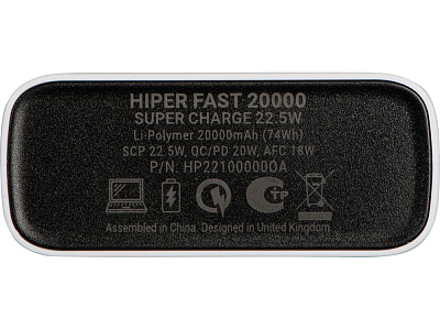 Портативный внешний аккумулятор FAST, 20000 mAh