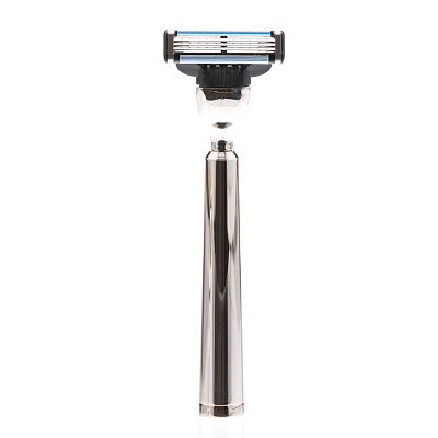 Бритвенный набор Mondial: станок, помазок, чаша, подставка; отполированный никель