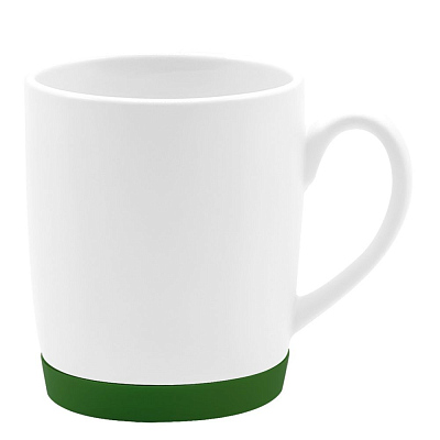 Кружка Make Me To Go, белая/бутылочно-зелёная (Белый/бутылочно зелёный)