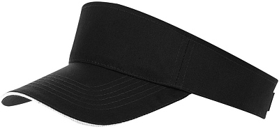 Козырек Ace, черный с белым (Чёрный)