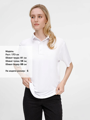 Рубашка поло унисекс Senti, белая