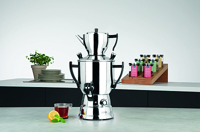 Самовар BEEM модель 2017, 3 литра, серебристый