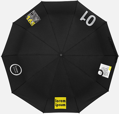 Зонт складной Cloudburst в подарочной упаковке, темно-синий