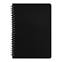 Блокнот на двойной пружине HELIX, 143 х 205 мм, черный, блок в линейку - Фото 2
