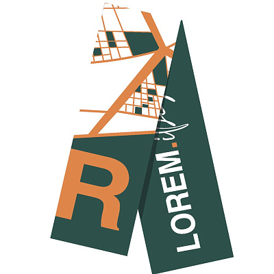 Шарф на заказ Tricksy Classic Fint, M, полушерсть