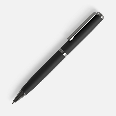Ручка шариковая Inkish Gunmetal в футляре, черная (Чёрный)