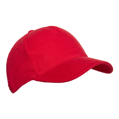 Бейсболка STAN 5 клиньев хлопок 280, 11 (Красный)