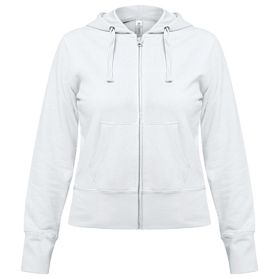 Толстовка женская Hooded Full Zip белая (Белый)