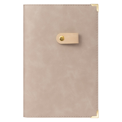 Ежедневник Prime недатированный, бежевый (Бежевый, белый)