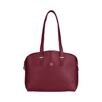 Сумка женская WENGER RosaElli с карманом для ноутбука 14", красная, полиэстер, 37 x29x19 см