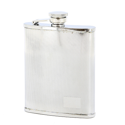 Фляга S.Quire 0,18 л сталь серебристый цвет с рисунком