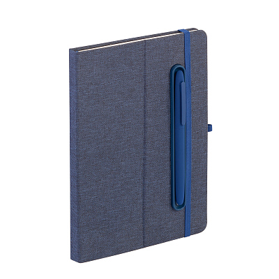 Блокнот "Magnet" с ручкой Vega на магните, с подставкой под смартфон, темно-синий (Тёмно-синий)