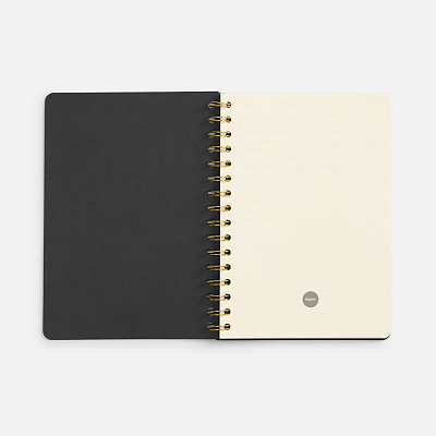 Ежедневник Spiral, недатированный, черный