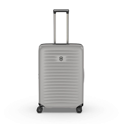 Чемодан VICTORINOX Airox Advanced, серо-белый матовый, 100% поликарбонат Makrolon, 46x29x69 см, 75 л