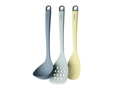 Набор кухонных силиконовых инструментов, 3 пр., Paulina (Синий, серо-зеленый, желтый) Набор кухонных силиконовых инструментов, 3 пр., Paulina (Синий, серо-зеленый, желтый)