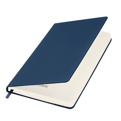 Ежедневник Alpha BtoBook недатированный, синий (без резинки, без упаковки, без стикера) (Синий, бежевый)