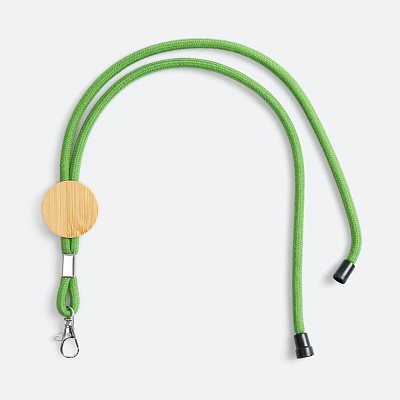 Шнурок для бейджа Tube Wood  (Зеленый)