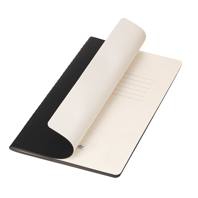 Блокнот Corsa slim, синий (Черный, бежевый)