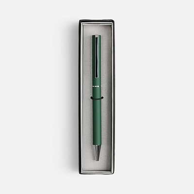 Ручка шариковая Blade Soft Touch в футляре, зеленая