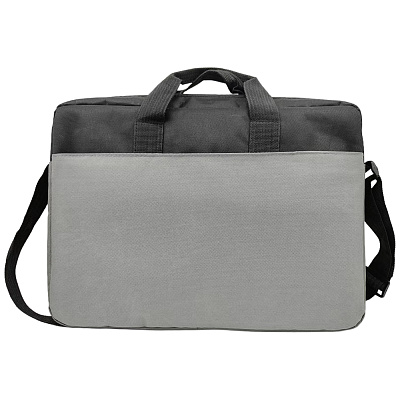 Сумка для ноутбука CHILTON, серая (Серый + чёрный)