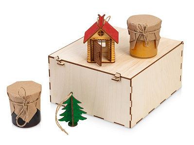 Подарочный набор Decoration Deluxe 2.0 с двумя видами варенья (Натуральный) Подарочный набор Decoration Deluxe 2.0 с двумя видами варенья (Натуральный)